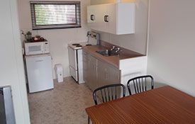 kitchenette and dining areas