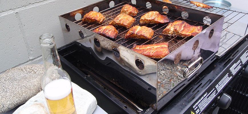 Cooking fish on the BBQ